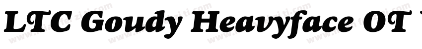 LTC Goudy Heavyface OT W05 It字体转换